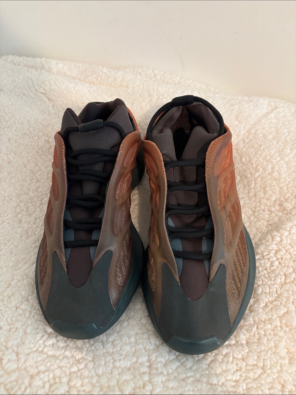 Yeezy Men's Brown and Black Runner Sneakers